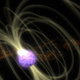 Artistic image of the magnetic field of a magnetar (which wouldn’t be visible to the eye). (Image: NASA)